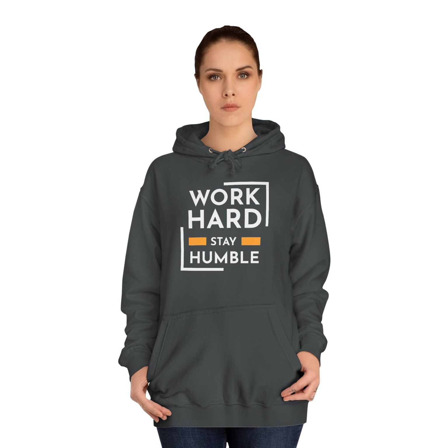 Work Hard Stay Humble Unisex College Hoodie - Image 8