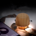 Portable Mushroom Small Audio TWS Pair Box LED With Night Light - Image 2