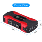 Car Jump Starter Booster 800A Peak 28000mAh 12V Battery Charger Up To 6.0L Gas Or 3.0L Diesel Engine With LCD Screen 4 Modes LED Flashlight - Image 7
